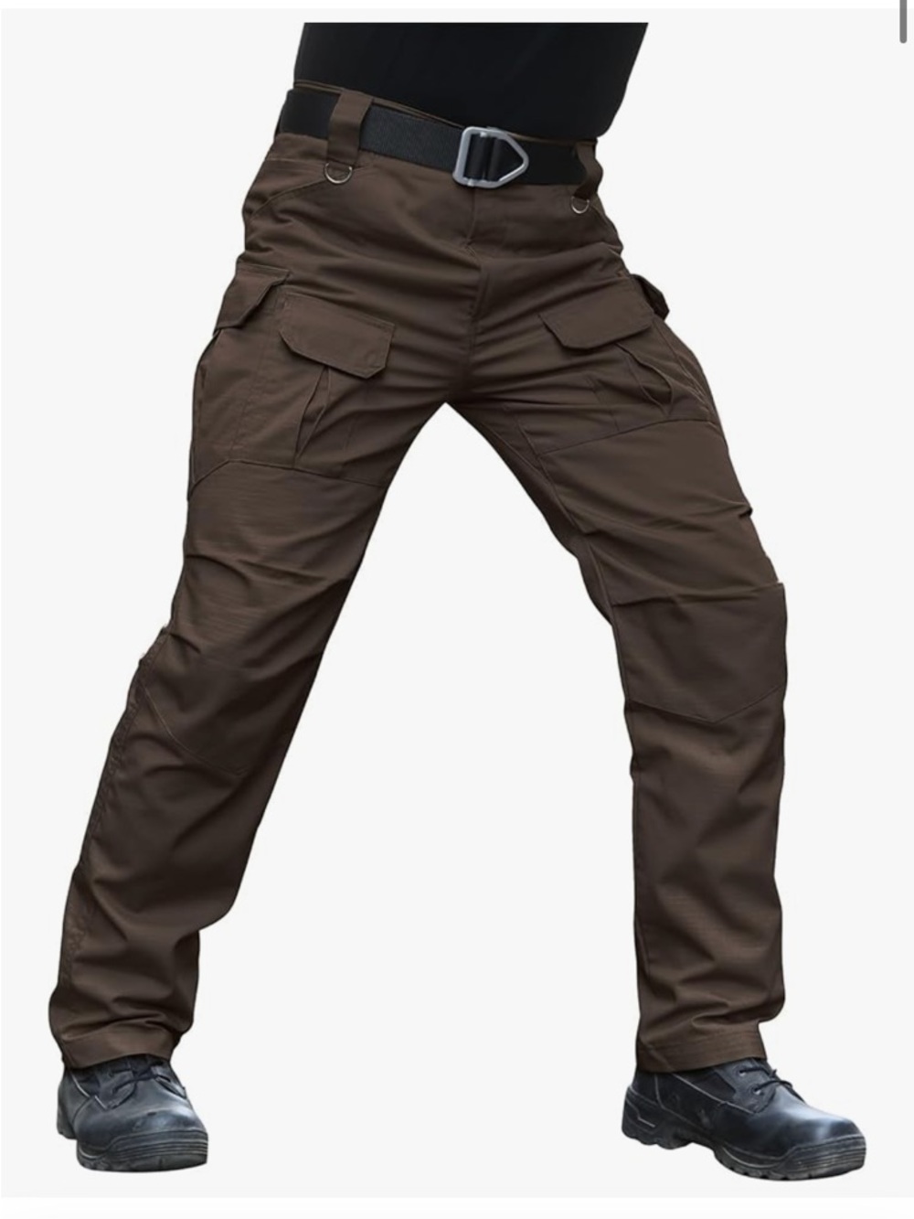 NWT Hiwise Cargo Hiking Pant Size 40 Brown Pockets Tactical Water Resistant